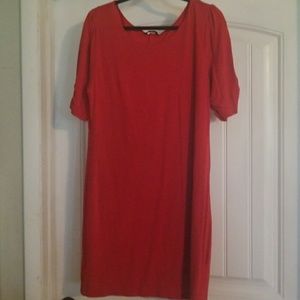 Red cotton dress